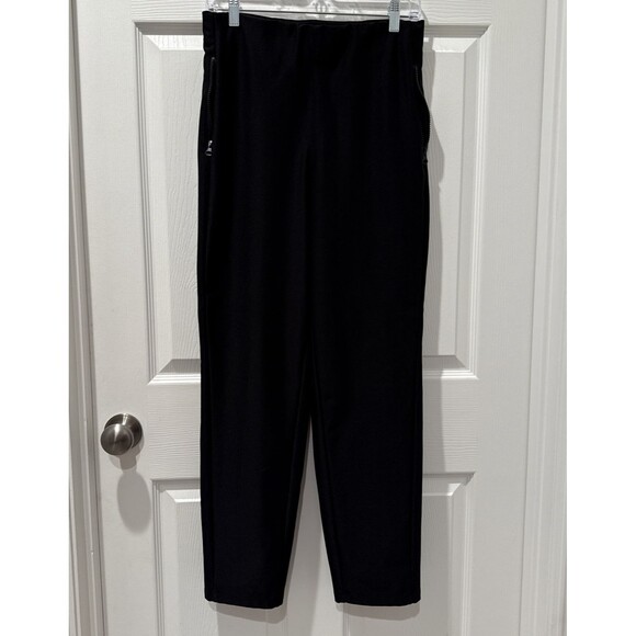 HFX Lined Winter Tech Black Skinny Outdoor Pants Zip Pockets Women’s Size Medium - Picture 1 of 12
